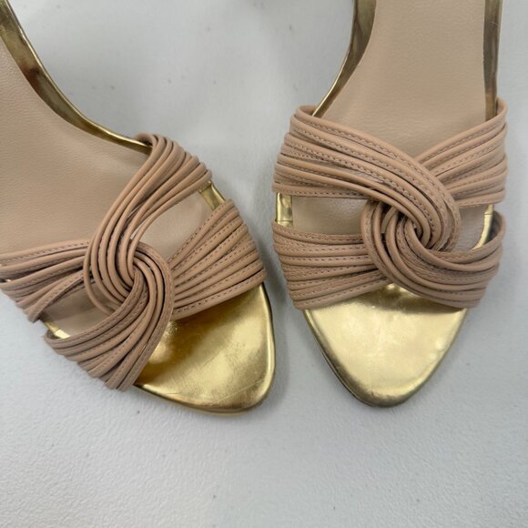 Loeffler Randall Anya Snake print wedge sandals black/ cream/Nude Size 10 - Picture 6 of 10